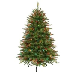 4.5ft. Pre-Lit Fraser Fir Artificial Christmas Tree, Multi-Colored Lights -Michaels X-Mas Decor D248400S 5
