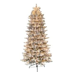 7.5ft. Pre-Lit Fraser Fir Artificial Christmas Tree, Clear Lights