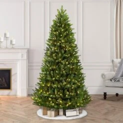 7.5ft. Pre-Lit Glacier Fir Artificial Christmas Tree, Clear Lights -Michaels X-Mas Decor D248428S 26