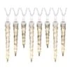 8ct. Classic White Shooting Star® Icicle LED String Lights -Michaels X-Mas Decor D249835S 1