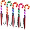 Christmas Enlightened ColorMotion™ Deluxe Candy Cane Pathway Stakes
