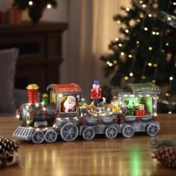 20" Animated Christmas Train -Michaels X-Mas Decor D250123S 2