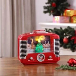 Lighted Christmas Holiday Radio 7 Lighted Christmas Holiday Radio -Michaels X-Mas Decor D250142S 2
