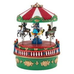 Carousel Mini Carnival Music Box -Michaels X-Mas Decor D250227S 3