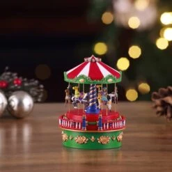 Carousel Mini Carnival Music Box -Michaels X-Mas Decor D250227S 5