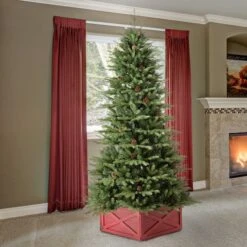 6ft. Pre-Lit Green Fir Artificial Christmas Tree With Warm White LED Lights -Michaels X-Mas Decor D251172S 3