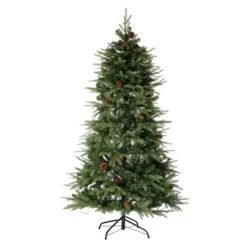 6ft. Pre-Lit Green Fir Artificial Christmas Tree With Warm White LED Lights -Michaels X-Mas Decor D251172S 4