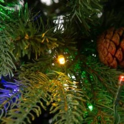 6ft. Pre-Lit Green Fir Artificial Christmas Tree With Warm White LED Lights -Michaels X-Mas Decor D251172S 5