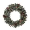 Glitzhome® 24" LED Glittered Pinecone Christmas Wreath 1 Glitzhome® 24" LED Glittered Pinecone Christmas Wreath -Michaels X-Mas Decor D251177S 1