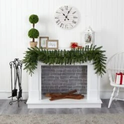 6ft. Pre-Lit Clear LED Green Pine Artificial Christmas Garland -Michaels X-Mas Decor D251221S 5