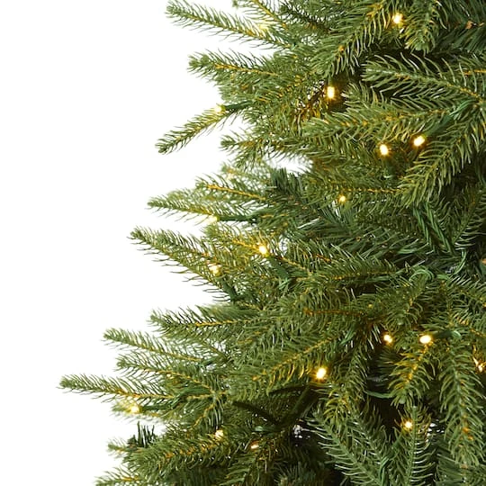 7ft. Pre-Lit Vancouver Fir Natural Look Artificial Christmas Tree With Clear LED Lights 5 7ft. Pre-Lit Vancouver Fir Natural Look Artificial Christmas Tree With Clear LED Lights - Image 4