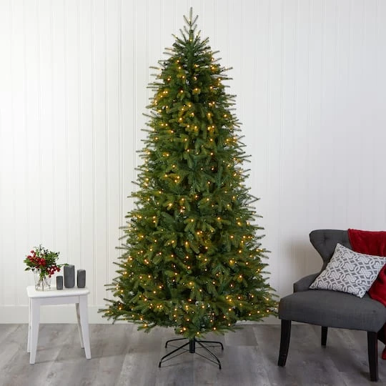 7ft. Pre-Lit Vancouver Fir Natural Look Artificial Christmas Tree With Clear LED Lights 7 7ft. Pre-Lit Vancouver Fir Natural Look Artificial Christmas Tree With Clear LED Lights - Image 6
