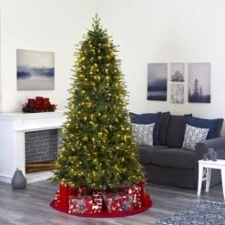 7ft. Pre-Lit Vancouver Fir Natural Look Artificial Christmas Tree With Clear LED Lights 14 7ft. Pre-Lit Vancouver Fir Natural Look Artificial Christmas Tree With Clear LED Lights -Michaels X-Mas Decor D251305S 6