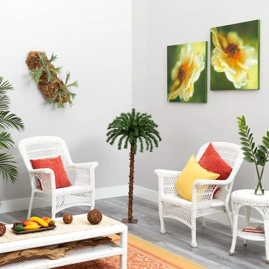 4ft. Pre-Lit Christmas Palm Artificial Tree With Warm White LED Lights 11 4ft. Pre-Lit Christmas Palm Artificial Tree With Warm White LED Lights - Image 9