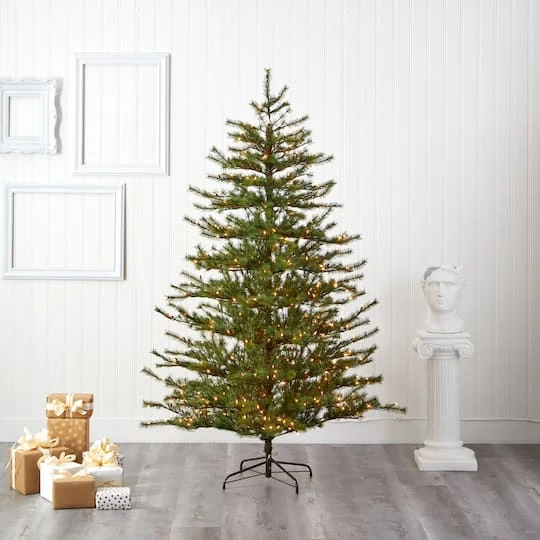 7ft. Pre-Lit Vancouver Mountain Pine Artificial Christmas Tree With Clear Lights 8 7ft. Pre-Lit Vancouver Mountain Pine Artificial Christmas Tree With Clear Lights - Image 6
