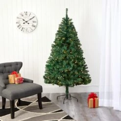 6ft. Pre-Lit Northern Tip Pine Artificial Christmas Tree, Clear LED Lights -Michaels X-Mas Decor D251342S 5