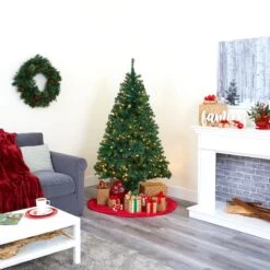 6ft. Pre-Lit Northern Tip Pine Artificial Christmas Tree, Clear LED Lights -Michaels X-Mas Decor D251342S 6