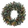 30” Pre-Lit Pine Wreath With Colored Lights -Michaels X-Mas Decor D251347S 11