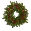 22" Pine, Pinecone & Berry Artificial Wreath -Michaels X-Mas Decor D251375S 1