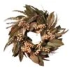 24" Green Feather & Berry Wreath -Michaels X-Mas Decor D251378S 1