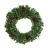 20" LED Mixed Pine & Pinecone Artificial Christmas Wreath -Michaels X-Mas Decor D251389S 1