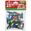 Multicolor Replacement Bulbs, 25ct. 2 Multicolor Replacement Bulbs, 25ct. -Michaels X-Mas Decor D252352S 1