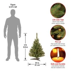 3ft. Pre-Lit Kincaid Spruce Artificial Christmas Tree, Clear Lights -Michaels X-Mas Decor D252527S 14