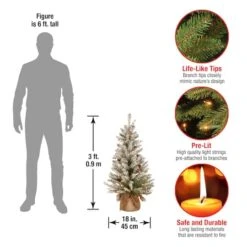 3ft. Pre-Lit Dunhill® Fir Artificial Christmas Tree, Warm White LED Lights -Michaels X-Mas Decor D252580S 14