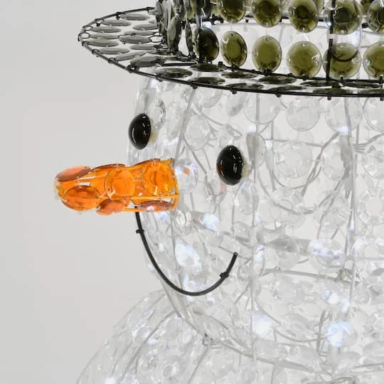 5ft. LED Crystal Bead Snowman 5 5ft. LED Crystal Bead Snowman - Image 3