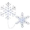 LED Ice Crystal Snowflakes Set -Michaels X-Mas Decor D252590S 1