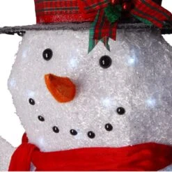 6ft. Snowman Decoration With White LED Lights -Michaels X-Mas Decor D252595S 3