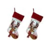 Glitzhome® 21" LED Reindeer Christmas Stockings, 2ct. -Michaels X-Mas Decor D252853S 1
