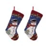 Glitzhome® 19" Snowman Christmas Stockings, 2ct.
