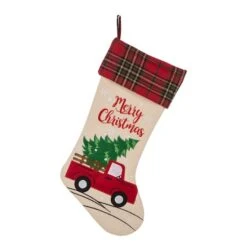 Glitzhome® 21" Truck & Tree Christmas Stockings, 2ct. 14 Glitzhome® 21" Truck & Tree Christmas Stockings, 2ct. -Michaels X-Mas Decor D252872S 3