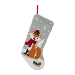 Glitzhome® 20" Fox Christmas Stockings, 2ct. -Michaels X-Mas Decor D252873S 3