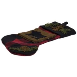 Glitzhome® 22" Red & Black Plaid Bear Stockings, 2ct. -Michaels X-Mas Decor D252879S 6