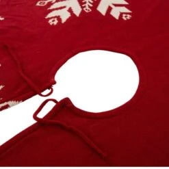 Glitzhome® Red Snowflake Tree Skirt & Stockings Set 17 Glitzhome® Red Snowflake Tree Skirt & Stockings Set -Michaels X-Mas Decor D252885S 6