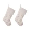 Glitzhome® 21" White Plush With Snowflake Christmas Stocking, 2ct. 1 Glitzhome® 21" White Plush With Snowflake Christmas Stocking, 2ct. -Michaels X-Mas Decor D252905S 1