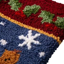 Glitzhome® 19" Santa Hooked Stocking 16 Glitzhome® 19" Santa Hooked Stocking -Michaels X-Mas Decor D252943S 6