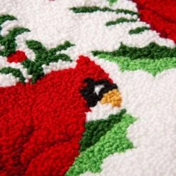 Glitzhome® 21" Cardinal Hooked Stocking 15 Glitzhome® 21" Cardinal Hooked Stocking -Michaels X-Mas Decor D252948S 5