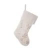 Glitzhome® 21" White Plush With Snowflake Christmas Stocking 1 Glitzhome® 21" White Plush With Snowflake Christmas Stocking -Michaels X-Mas Decor D252957S 1