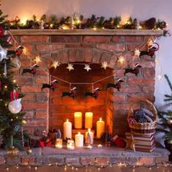 Glitzhome® 6ft. Metal Christmas Dog Garland 14 Glitzhome® 6ft. Metal Christmas Dog Garland -Michaels X-Mas Decor D253602S 3