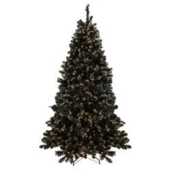 Northlight 7.5ft. Pre-Lit Crystal Pine With Gold Glitter Artificial Christmas Tree, Clear LED Lights -Michaels X-Mas Decor D253637S 11