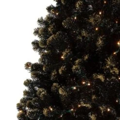 Northlight 7.5ft. Pre-Lit Crystal Pine With Gold Glitter Artificial Christmas Tree, Clear LED Lights -Michaels X-Mas Decor D253637S 13