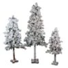 Northlight 3ft., 4ft., & 5ft. Pre-Lit Heavily Flocked Alpine Artificial Christmas Tree Set, Clear Lights 1 Northlight 3ft., 4ft., & 5ft. Pre-Lit Heavily Flocked Alpine Artificial Christmas Tree Set, Clear Lights -Michaels X-Mas Decor D253650S 1