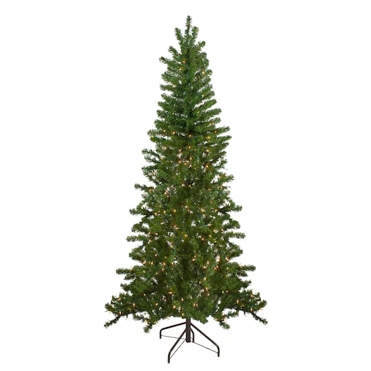 Northlight 7.5ft. Pre-Lit Medium Canadian Pine Artificial Christmas Wall Tree, Clear Lights 3 Northlight 7.5ft. Pre-Lit Medium Canadian Pine Artificial Christmas Wall Tree, Clear Lights