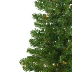 Northlight 7.5ft. Pre-Lit Medium Canadian Pine Artificial Christmas Wall Tree, Clear Lights 17 Northlight 7.5ft. Pre-Lit Medium Canadian Pine Artificial Christmas Wall Tree, Clear Lights -Michaels X-Mas Decor D253672S 14