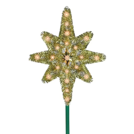 Northlight 21" Gold Lighted Star Of Bethlehem Tree Topper 4 Northlight 21" Gold Lighted Star Of Bethlehem Tree Topper - Image 2