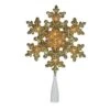 Northlight 9" Gold Lighted Snowflake Christmas Tree Topper 1 Northlight 9" Gold Lighted Snowflake Christmas Tree Topper -Michaels X-Mas Decor D253705S 1