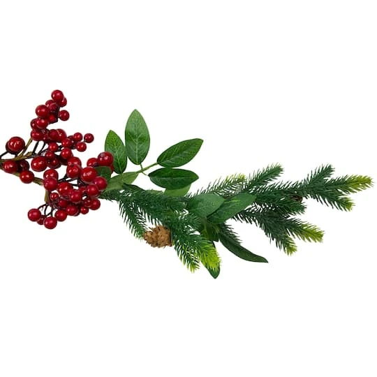 Northlight 5ft. Pre-Decorated Berries & Pinecones Pine Springs Garland 9 Northlight 5ft. Pre-Decorated Berries & Pinecones Pine Springs Garland - Image 7